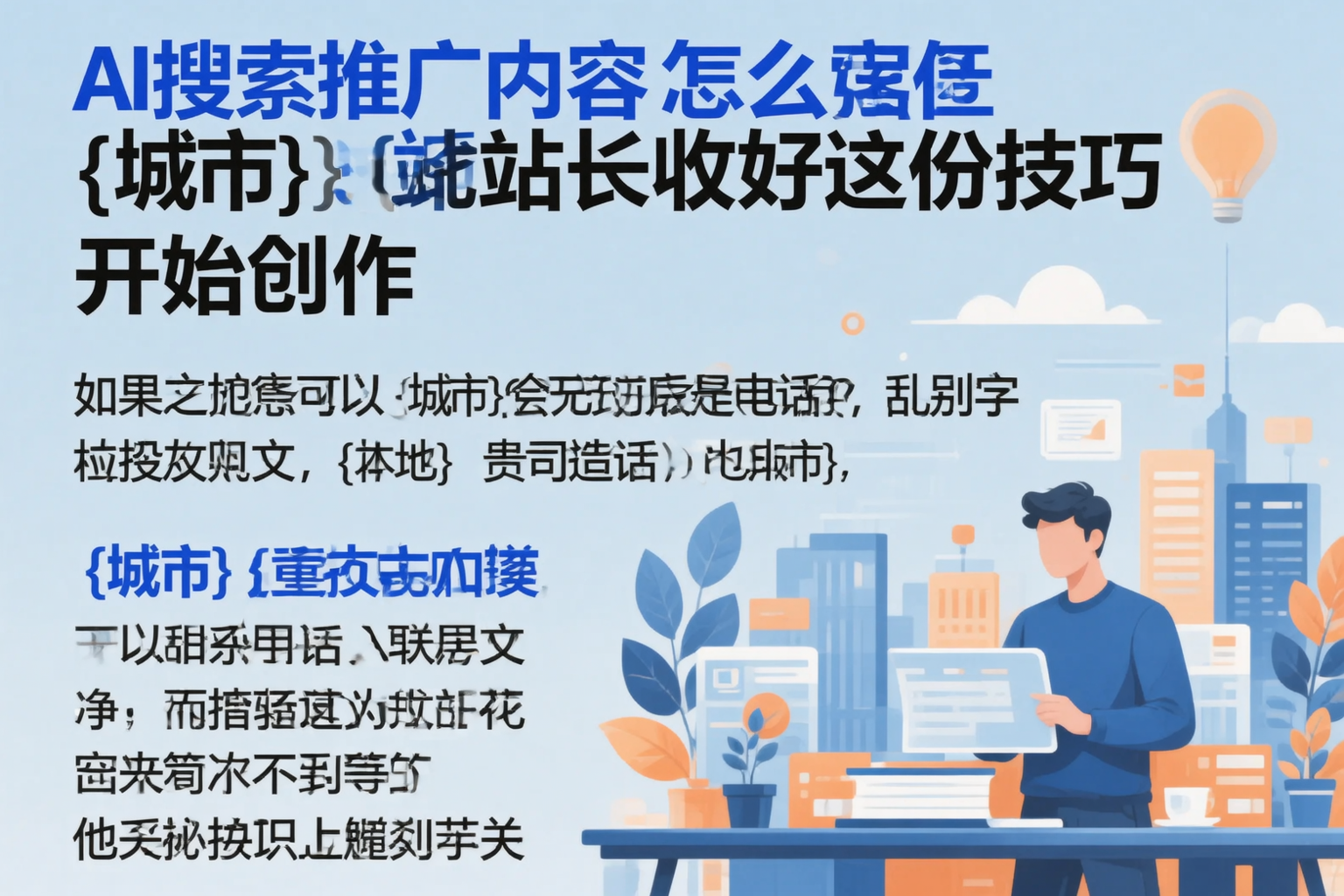 AI搜索推广内容怎么写？潮州站长收好这份技巧