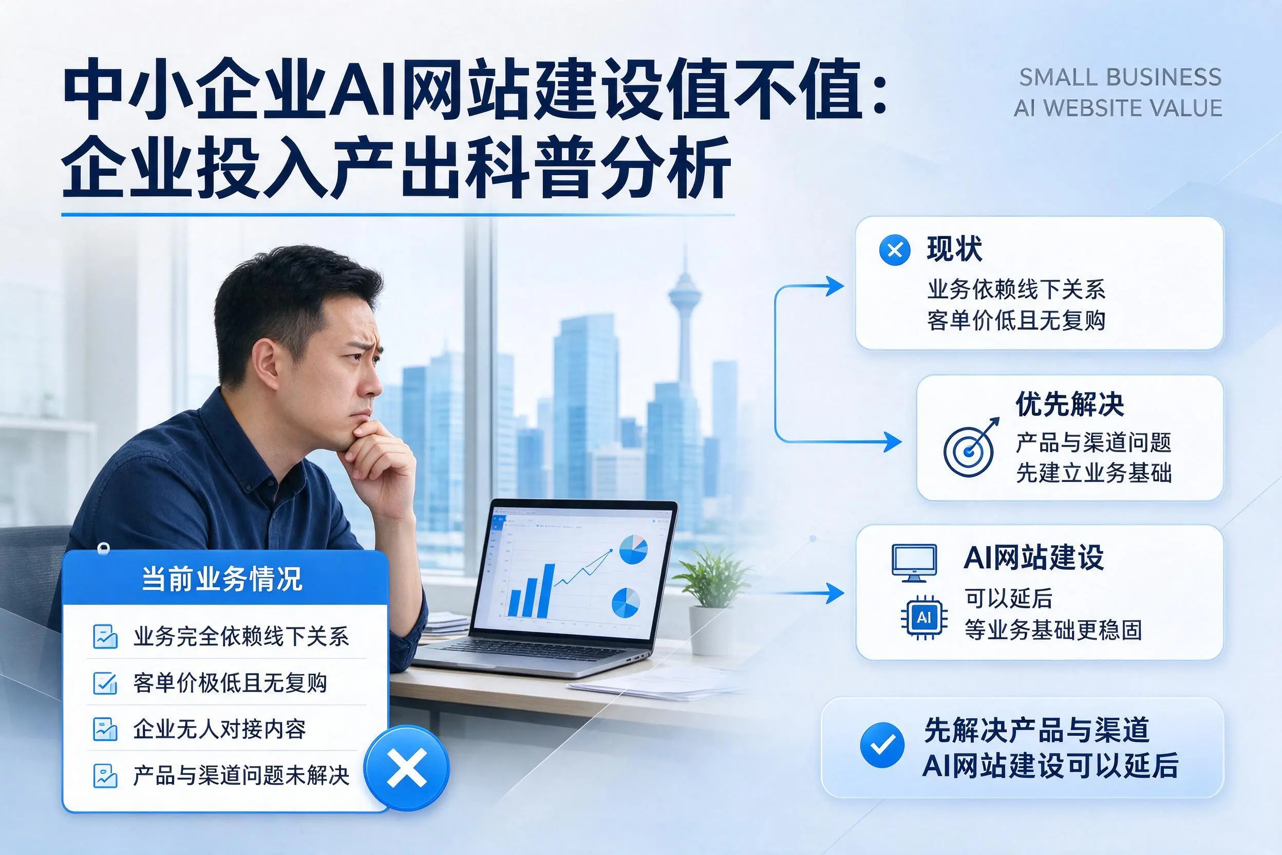 中小企业AI网站建设值不值：潮州企业投入产出科普分析