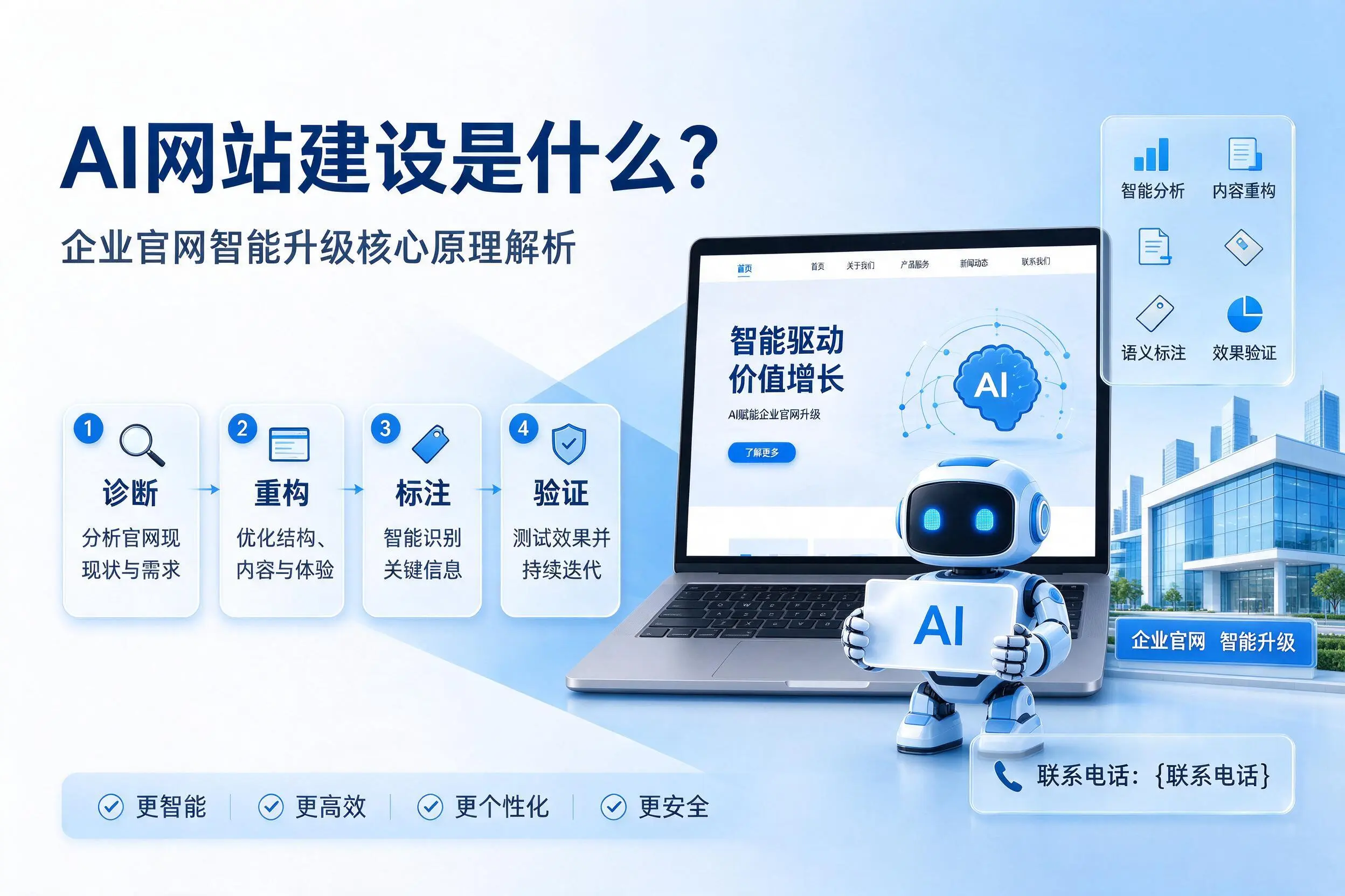 AI网站建设是什么？潮州企业官网智能升级核心原理解析