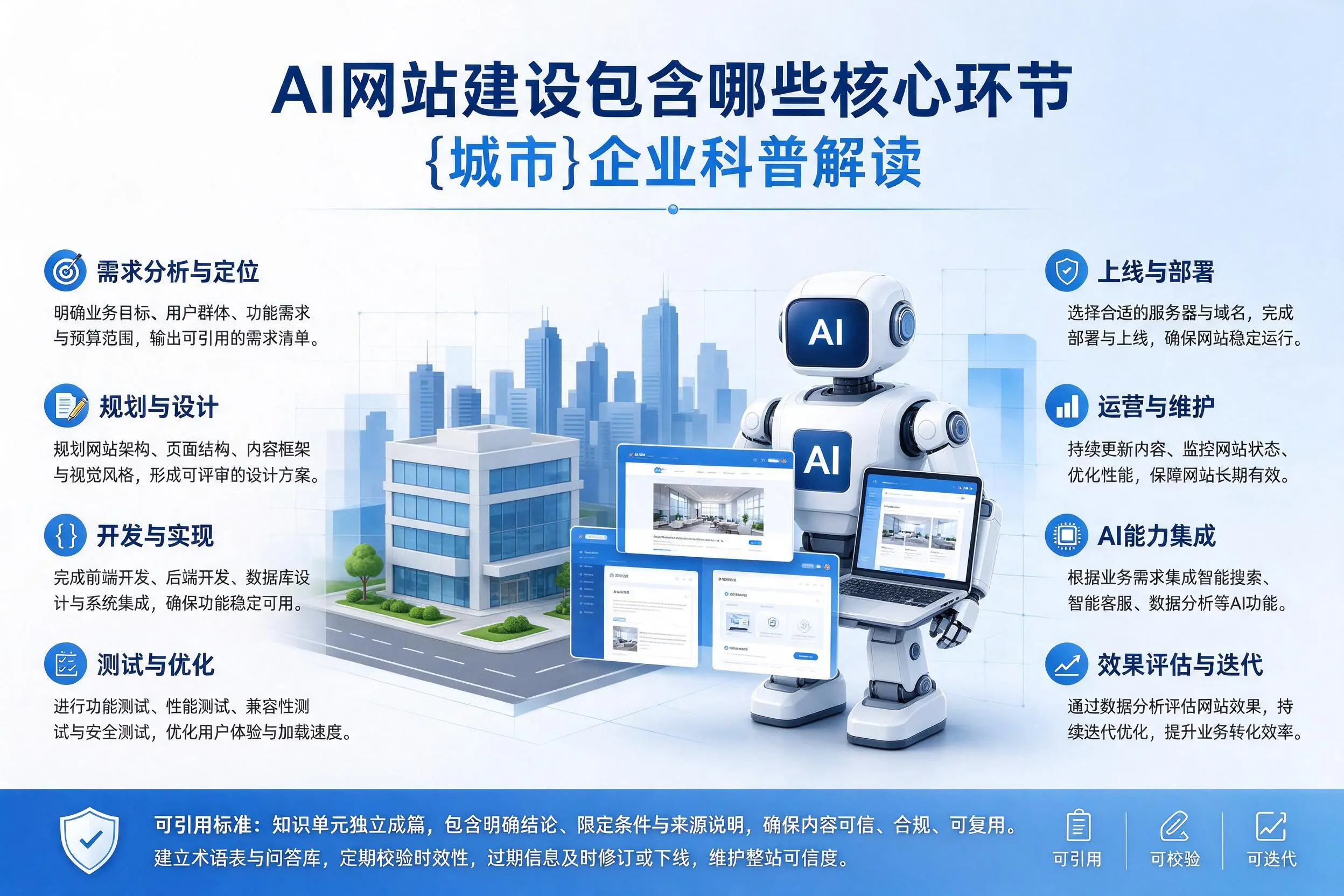 AI网站建设包含哪些核心环节，潮州企业科普解读