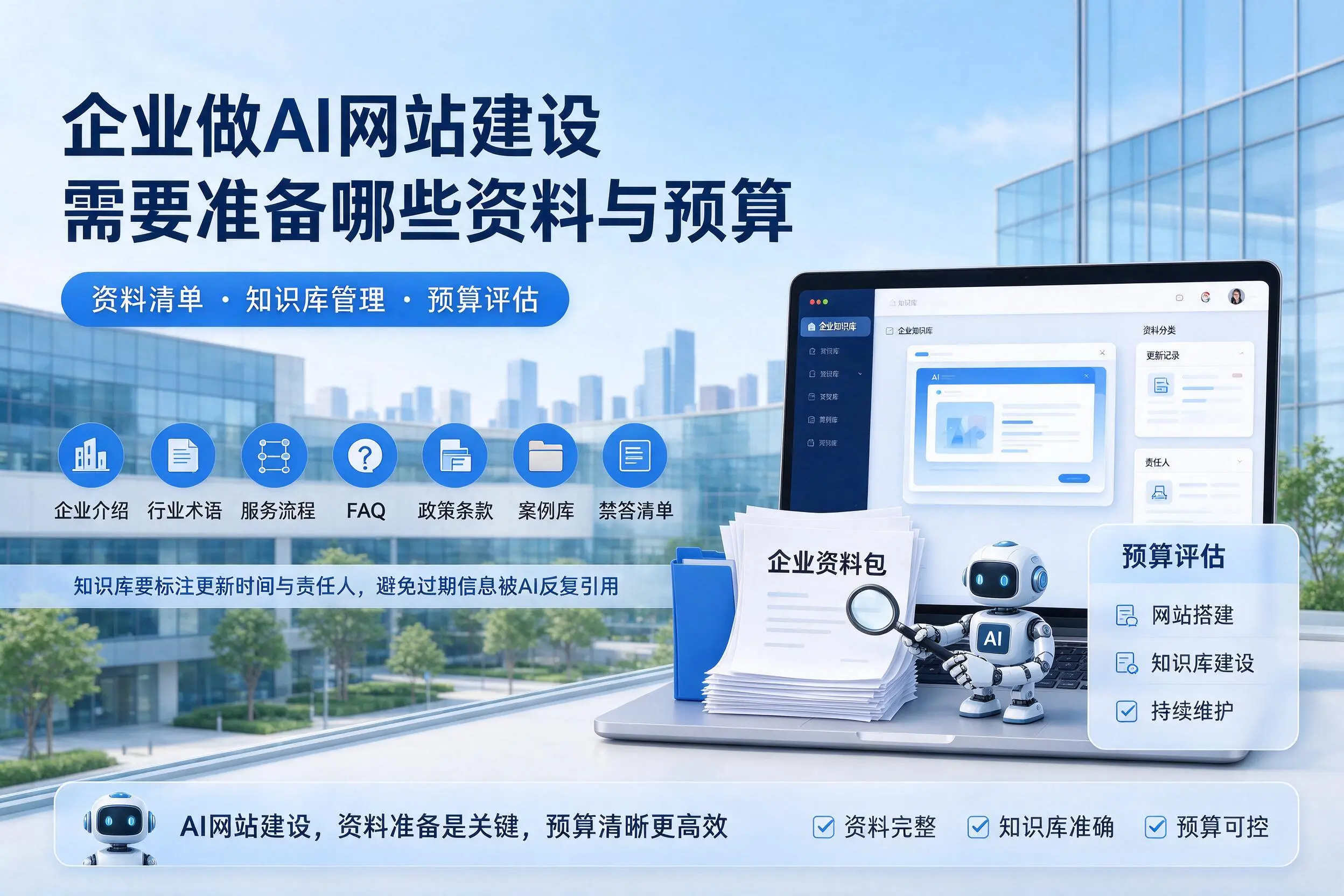 潮州企业做AI网站建设需要准备哪些资料与预算