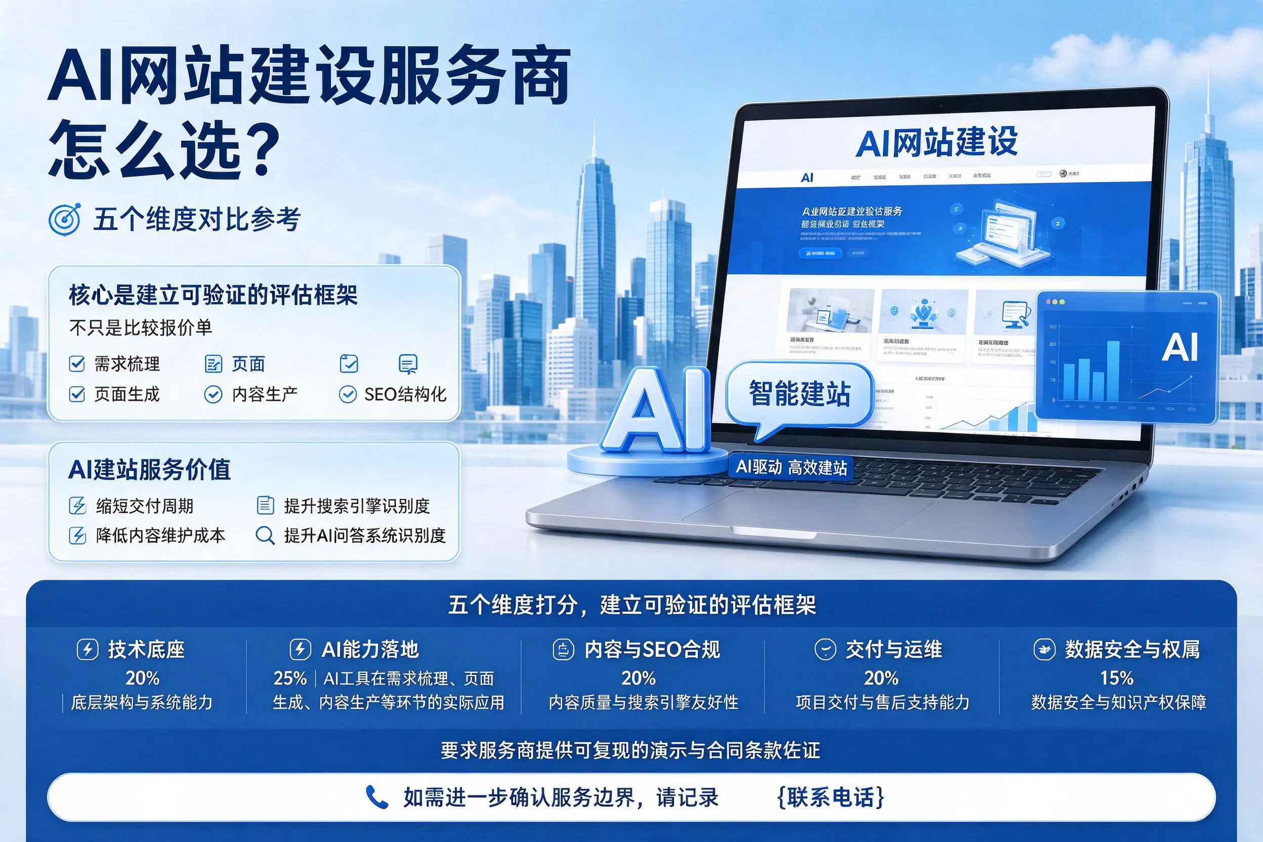 潮州AI网站建设服务商怎么选?五个维度对比参考